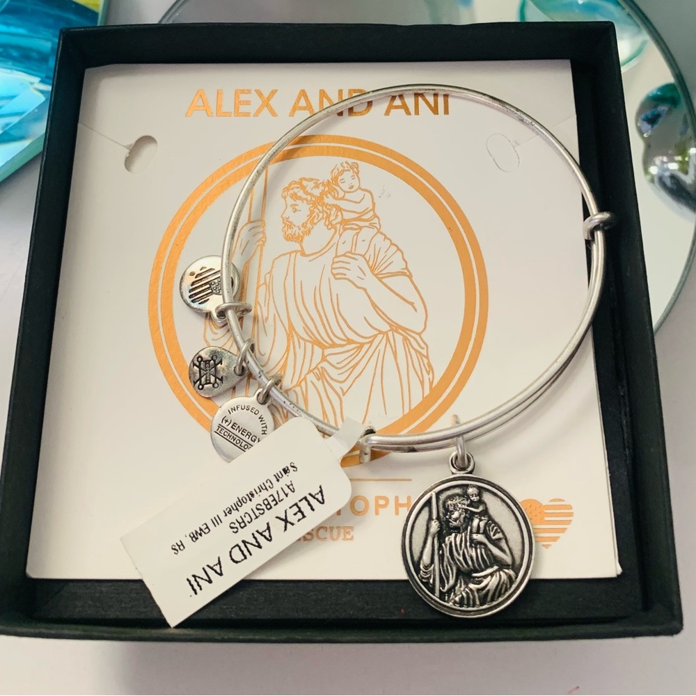 “ALEX and ANI”  Saint Christopher Charm Bangle Bangle. “NWT”